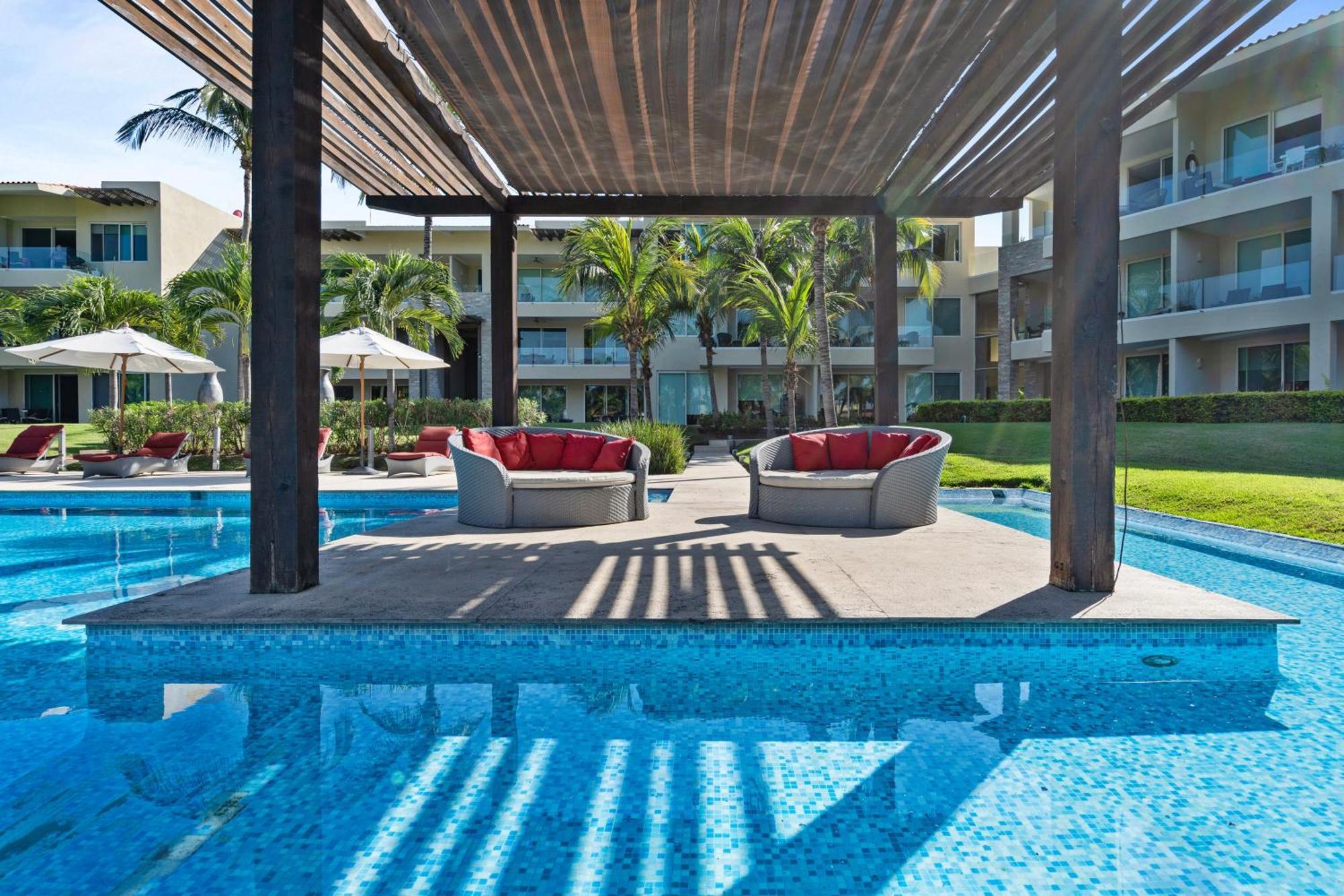 Stylish Peninsula Golf 3Br Oasis With Pool Apartment Nuevo Vallarta Exterior photo